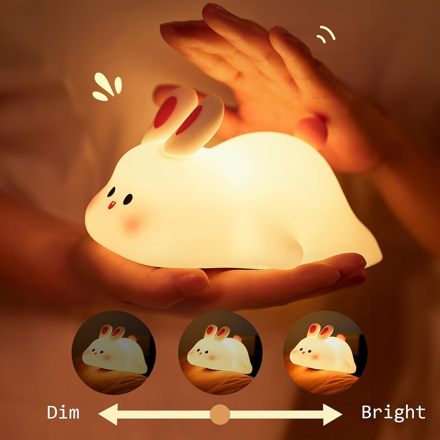 Little Rabbit Rechargeable LED Night Lamp