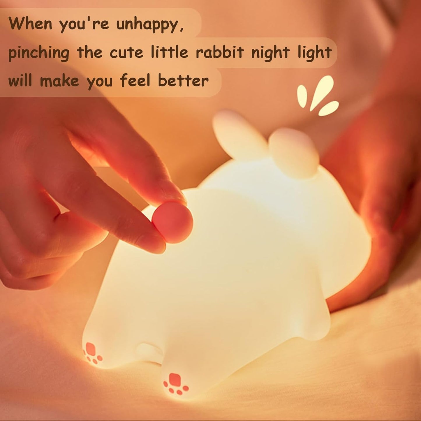Little Rabbit Rechargeable LED Night Lamp