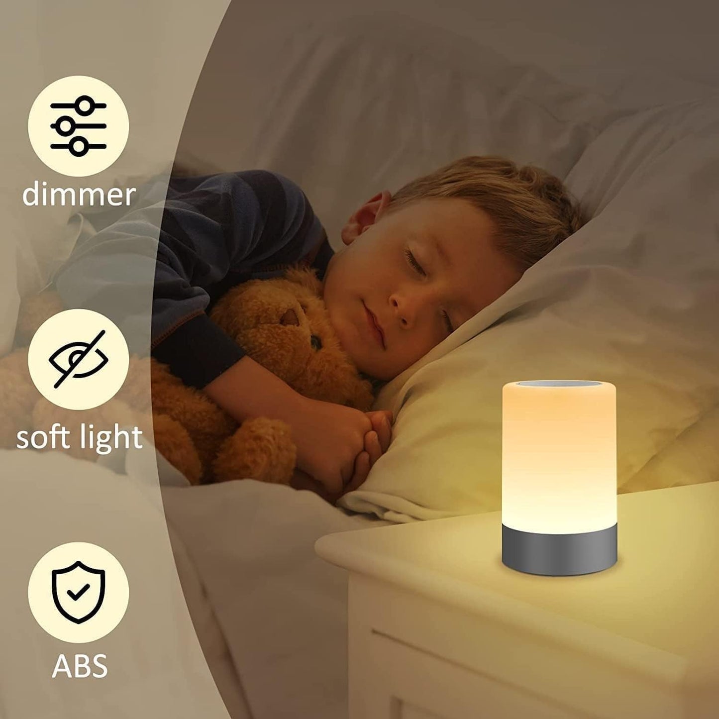 Touch Control LED Night Light Table Lamp