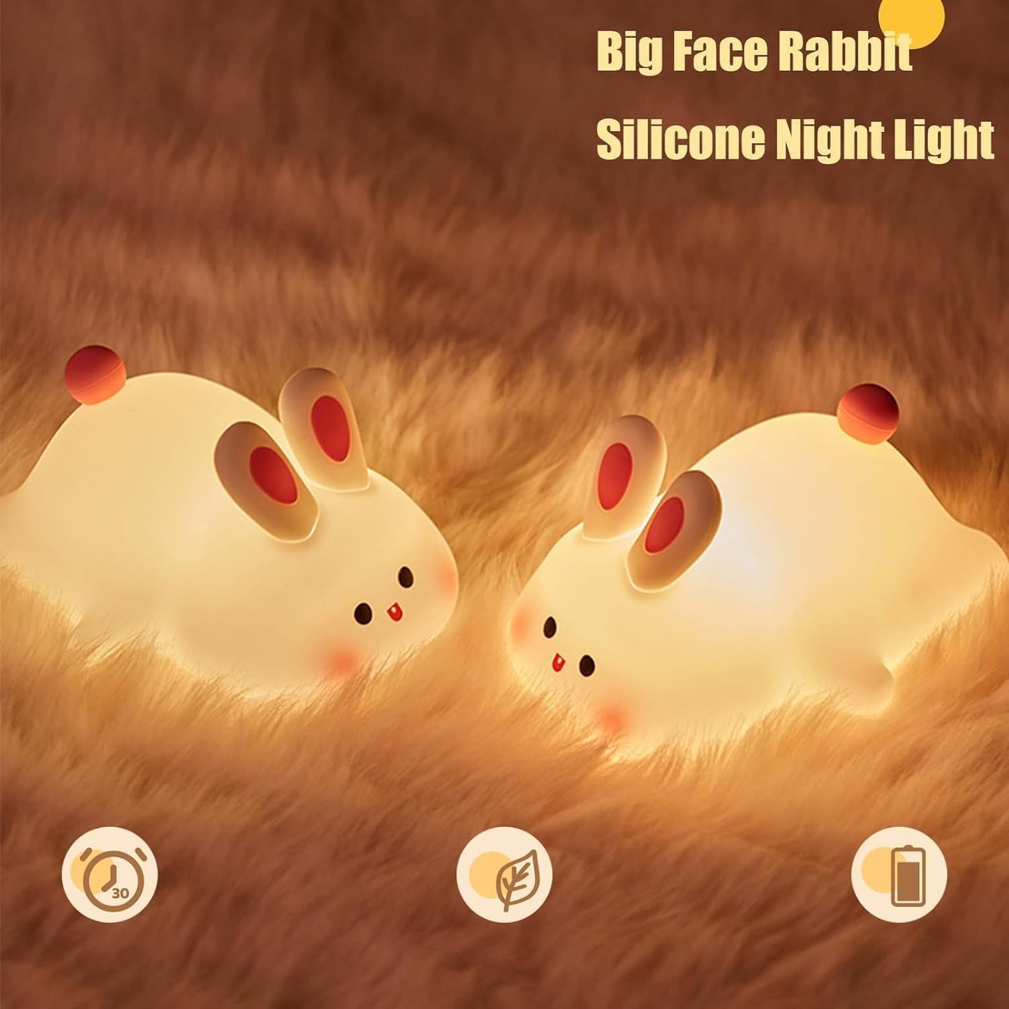 Little Rabbit Rechargeable LED Night Lamp