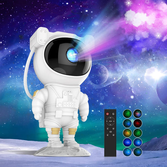 Astronaut Light Projector – 360° Galaxy Star Projector