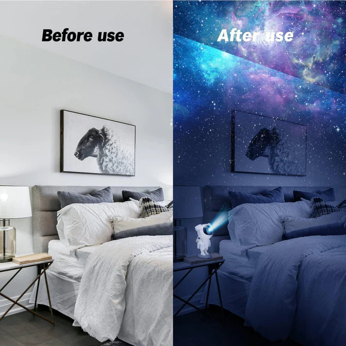 Astronaut Light Projector – 360° Galaxy Star Projector