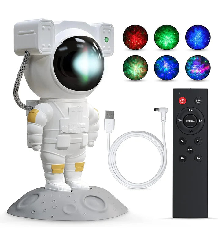 Astronaut Light Projector – 360° Galaxy Star Projector