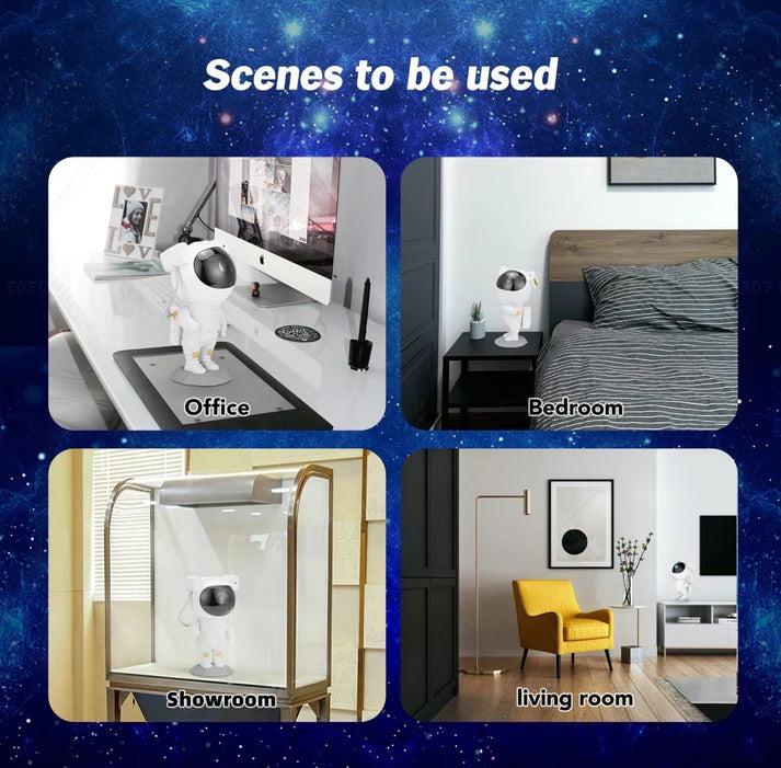 Astronaut Light Projector – 360° Galaxy Star Projector