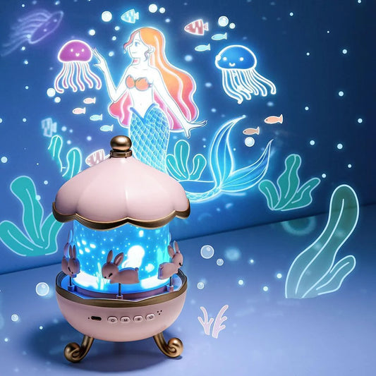 🌙 Galaxy Bunny Projector Lamp ✨