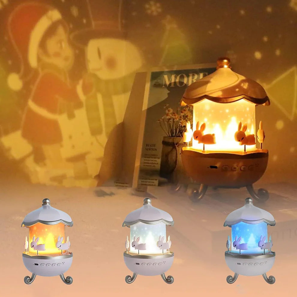 🌙 Galaxy Bunny Projector Lamp ✨